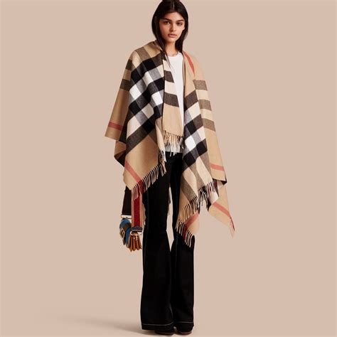 burberry poncho cashmere|how to wear burberry poncho.